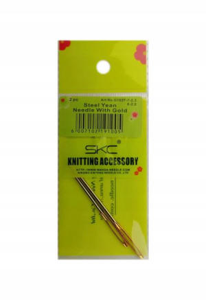 Metalowe igły do włóczki bezpieczne SKC 2szt G102f