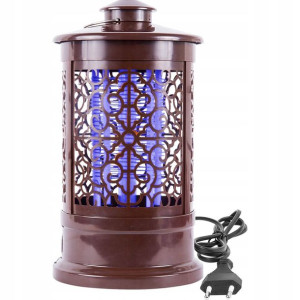 Lampa owadobójcza - orientalna 3W, 24cm, brązowa