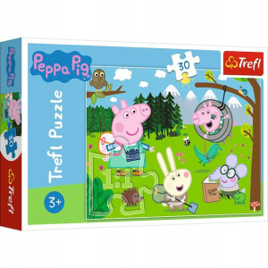 Trefl Puzzle Świnka Peppa Leśna Wyprawa 30 El. +3