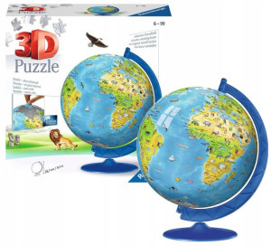 Ravensburger Puzzle 3d Globus Dziecięcy 180 El