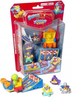 Super Zings Seria 8 Things Slider Rampa +4 Figurki