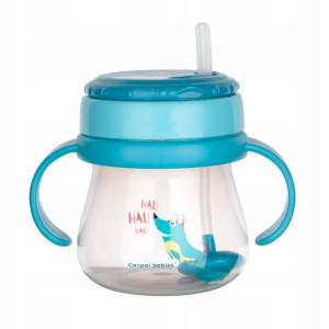 Canpol Bidon Kubek Z Obciążoną Słomką 250ml +6m