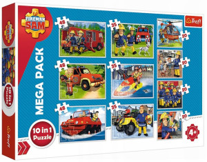 Trefl Puzzle 10w1 Ekipa Ratunkowa Sama Strażak Sam