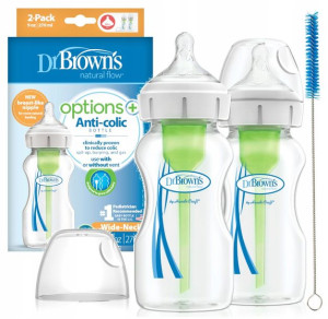 Dr Brown's Options+ Butelka Antykolkowa 0m+ 2szt.