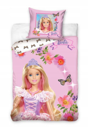 Barbie Pościel Dziecieca Bawełniana 160x200