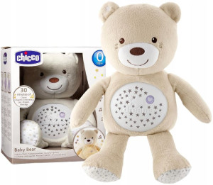 Chicco Miś Z Projektorem 3w1 Lampka + Kołysanki