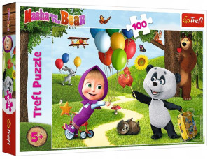 Trefl Puzzle Masza I Przyjaciele 100el. +5