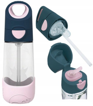 B.box Butelka Tritanowa Ze Słomką Bidon 450ml +9m