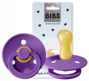 Bibs Smoczek Uspokajający Hevea 0+ Purple S
