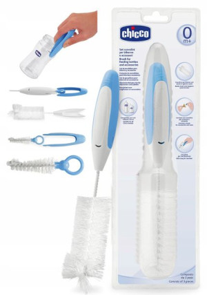 Chicco Szczotka Do Mycia Butelek Smoczków Zest 3w1