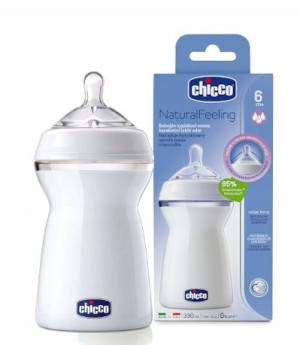 CHICCO BUTELKA ANTYKOLKOWA NaturalFeeling 330ml 6+