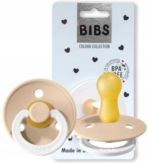Bibs Smoczek Uspokajający Hevea 0+ Vanilia Glow S