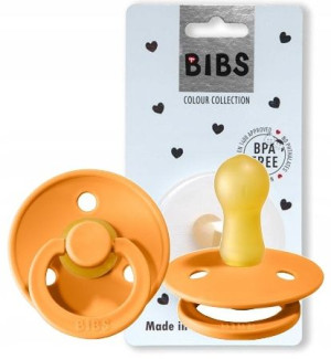 Bibs Smoczek Uspokajający Hevea 0+ Apricot S