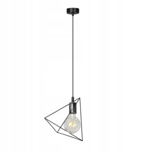 Dex Czarna Lampa Wisząca Sufitowa Żyrandol Led