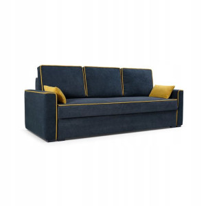 DONNA Wygodna Kanapa Sofa Wersalka rozkładana Antracyt plusz