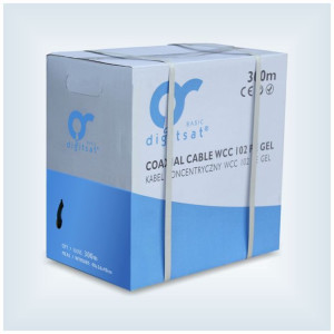 DIGITSAT Basic WCC 102 Cu PE ŻEL 1m