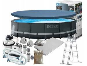 Intex 26326 9w1 basen 488x122cm pompa piaskowa