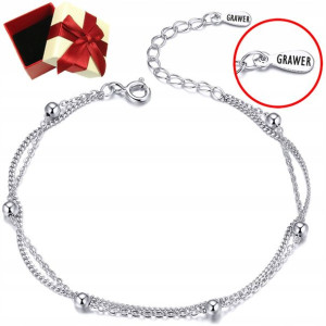 Bransoletka srebrna do CHARMS beads pr 925