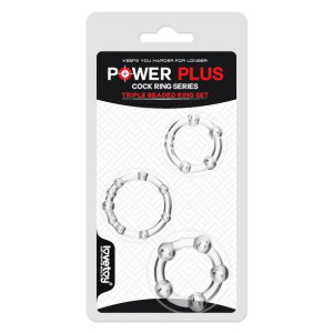 3x Pierścień na Penisa Uciskowy Power Plus Ring Set