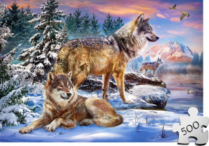 Puzzle CASTORLAND 500 el - Wilcza krain czarów