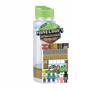Butelka Na Wodę Minecraft + Naklejki