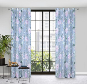 Zasłona Gotowa Flora 140x250 Cm Wielokolorowy