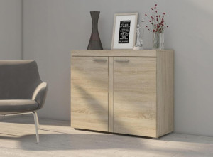 Komoda z półkami RAMON 2-drzwi 97 cm DĄB SONOMA