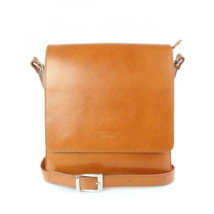 Vera Pelle Raportówka Listonoszka Unisex Camel Lvp119c