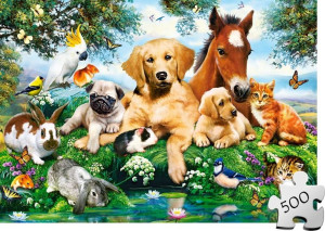 Puzzle CASTORLAND 500 el - Przyjaciele