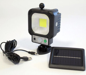Ścienna Lampa Solarna Jx-966A 30Cob Pilot, Czujnik Ruchu I Zmierzchu