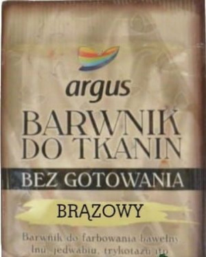 Barwnik Bez Gotowania Do Tkanin Argus (Brązowy)