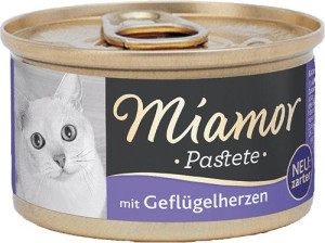 Miamor | Pastete | Puszka 85g - Kurze serca 85g