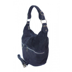 Klasyczny worek na ramię ,zamki suwaki XL A4 Shopper bag zamsz naturalny gr