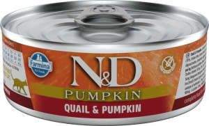 Farmina | N&D Pumpkin | Puszka 80g - Adult | Przepiórka i dynia 80g