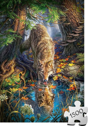 Puzzle CASTORLAND 1500 el - Wilk w dziczy