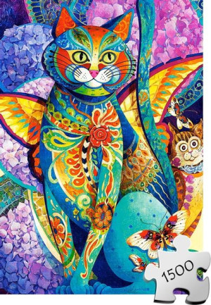 Puzzle CASTORLAND 1500 el -  Feline Fiesta