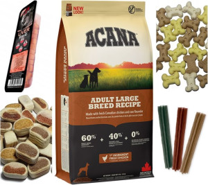 Acana Adult Large Breed karma 17kg karma sucha dla psa + gratisy
