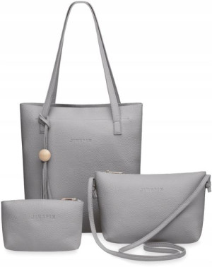 Torebka Damska Shopperbag Listonoszka Zestaw 3w1
