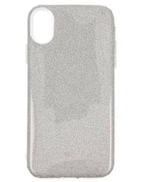 Etui Glitter IPHONE XS MAX srebrne