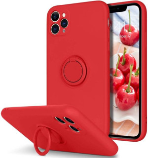 Etui IPHONE 12 MINI Silikonowe Ring Pierścień Magnetyczny Silicone Ring cze