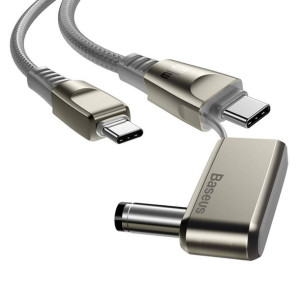 Kabel 100W 2m USB Typ C na USB Typ C + Adapter DC Ładowania Laptopa Szybkie