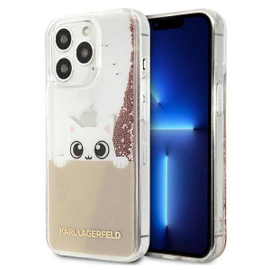 Oryginalne Etui IPHONE 13 PRO Karl Lagerfeld Hardcase PEEK A BOO Liquid Gli