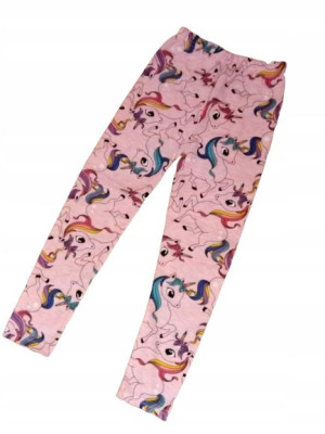 Legginsy Różowe Jednorożce Rozm. 98