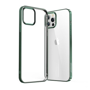 Joyroom New Beautiful Series ultra cienkie przezroczyste etui z metaliczną