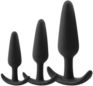 3 Korki Analne Plugi Sex Zestaw Do Zabaw Analnych