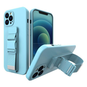 Rope case żelowe etui ze smyczą łańcuszkiem torebka smycz iPhone XS / iPhon