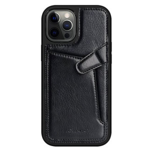 Nillkin Aoge Leather Case elastyczne pancerne etui z prawdziwej skóry z kie