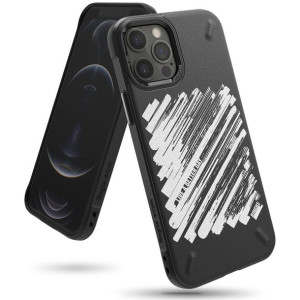 Ringke Onyx Design wytrzymałe etui pokrowiec iPhone 12 Pro Max czarny (Pain