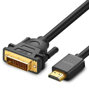 Ugreen kabel przewód przejściówka adapter DVI 24+1 pin (męski) - HDMI (męsk