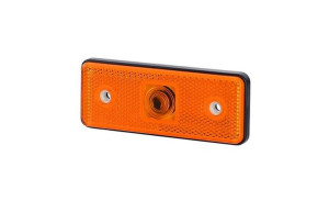 Lampa obrysowa prostokątna z odblaskiem pomarańczowa HORPOL